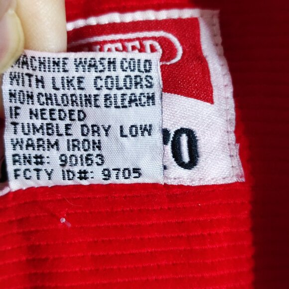 Vintage NWT Marlboro Unlimited 1/4 zip up corduroy jacket men's sz S red colour - Picture 6 of 13